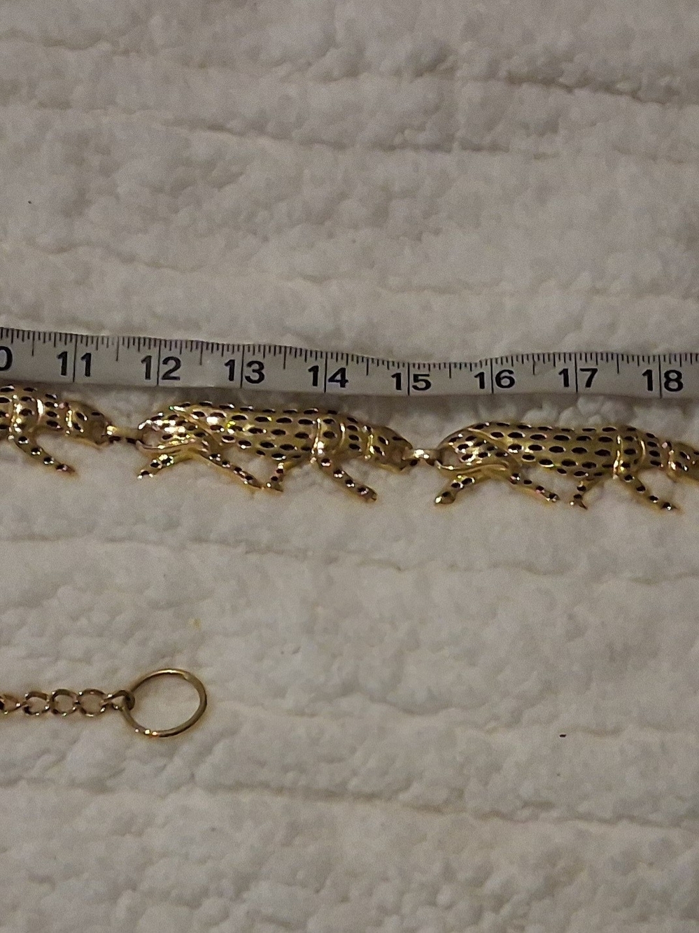 Vintage Signed “NI 97” Jaguar Gold Chain Belt Excellent Vintage Condition - Picture 11 of 13
